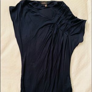 Ted Baker asymmetric navy shirt